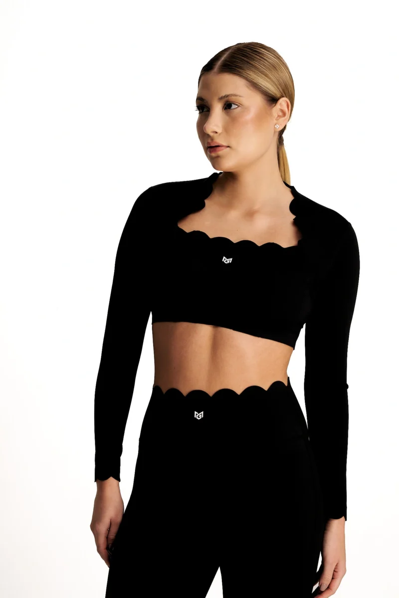 Top Luxe Noir Preto